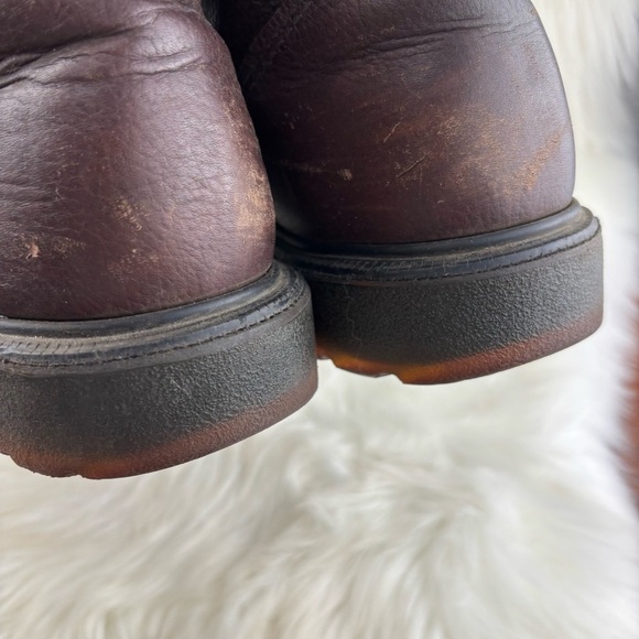 Red Wing Brown Leather Boots Lace up with Sturdy Sole size 11 Man - Picture 6 of 14